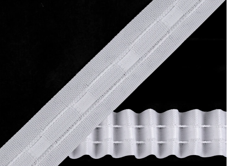 Ruban fronceur ou ruflette pour rideaux