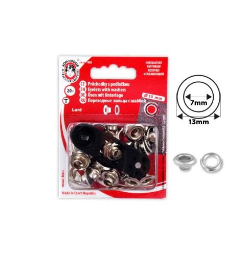 Oeillet avec rondelles + outil de pose 7mm Ma Mercerie