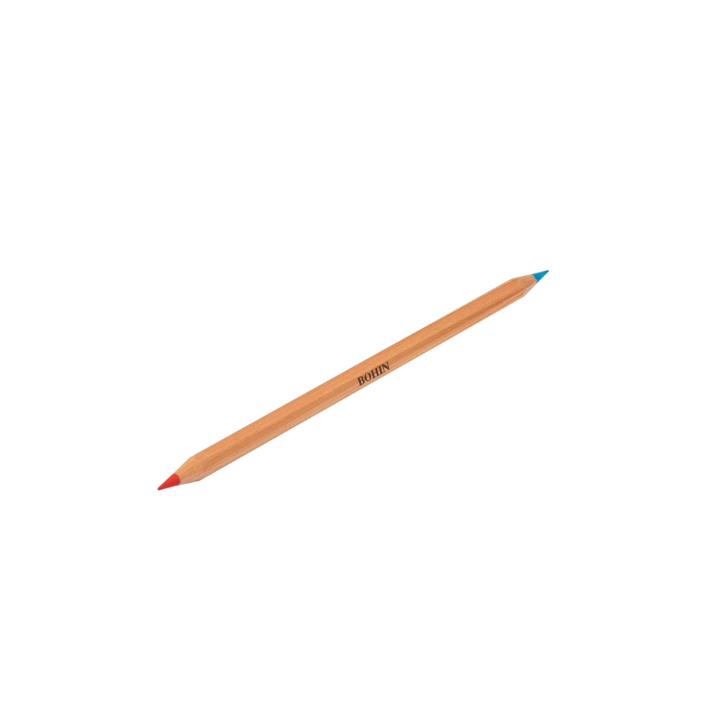 Crayon craie pour tissus Bohin bicolore Ma Mercerie