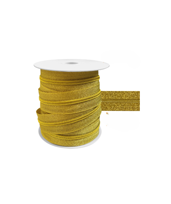 Fermeture spirale Lurex au mètre