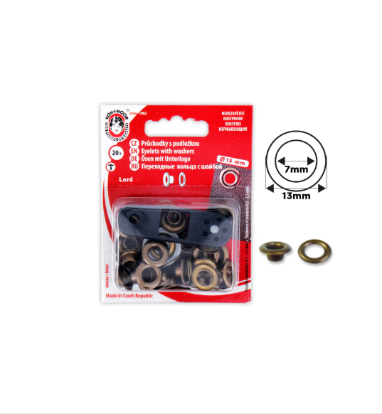 Oeillet avec rondelles + outil de pose 7mm Ma Mercerie