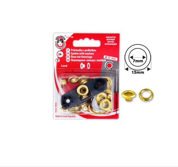 Oeillet avec rondelles + outil de pose 7mm Ma Mercerie