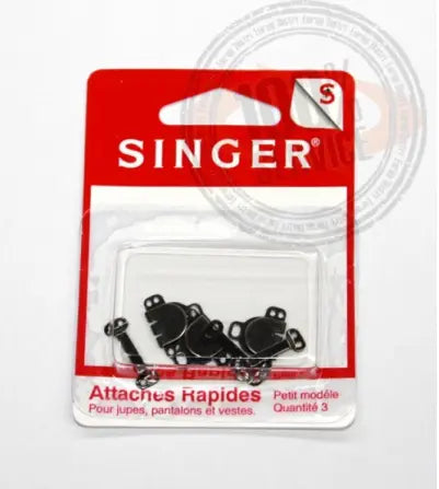 Attaches rapides noires pour jupe singer