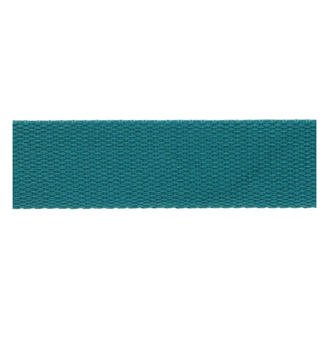 Sangle coton 30mm - 1m / Bleu canard