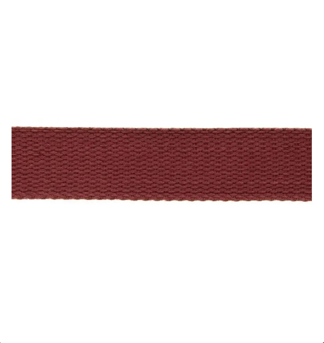 Sangle coton 30mm - 1m / Bordeaux