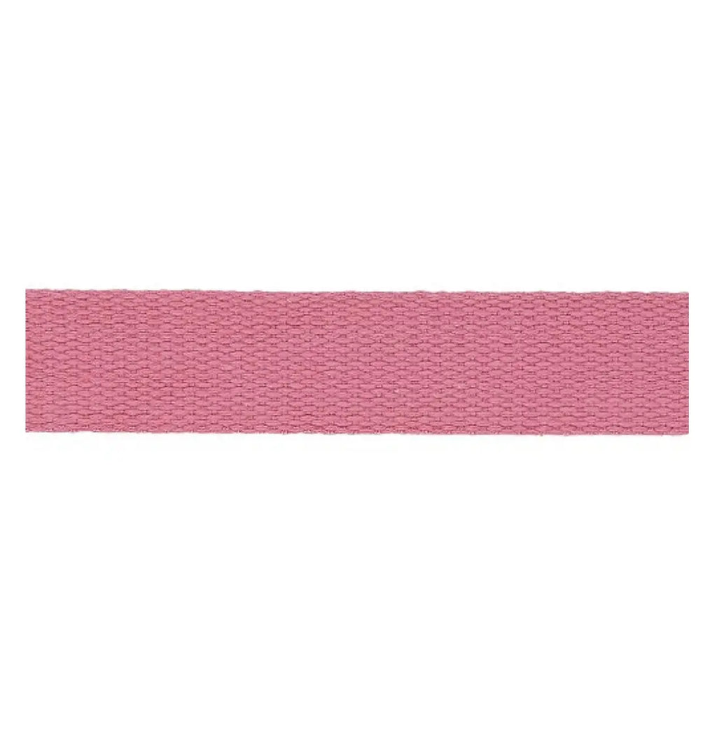 Sangle coton 30mm - 1m / Rose pâle