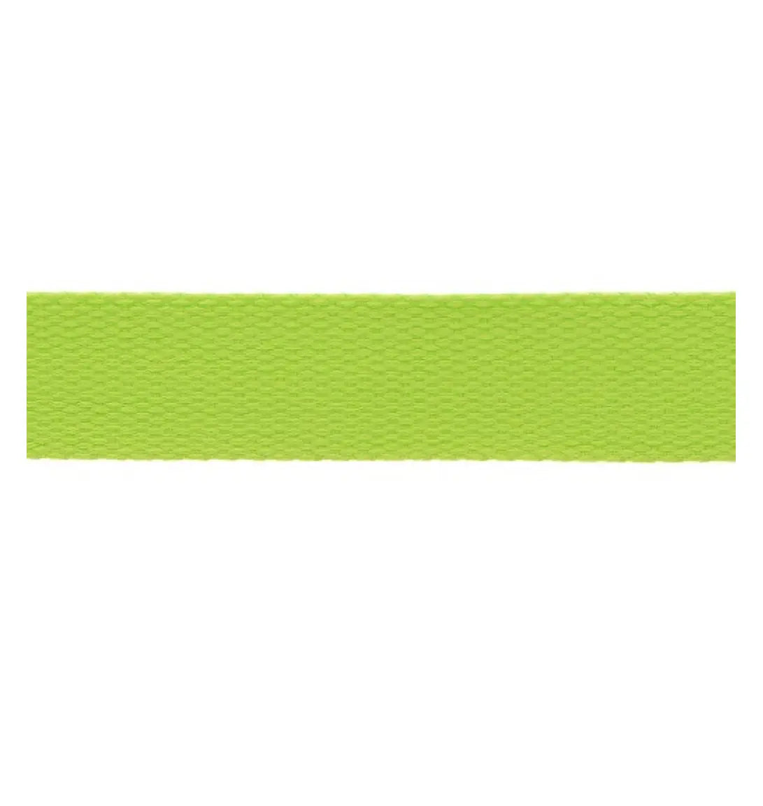 Sangle coton 30mm - 1m / Vert pomme